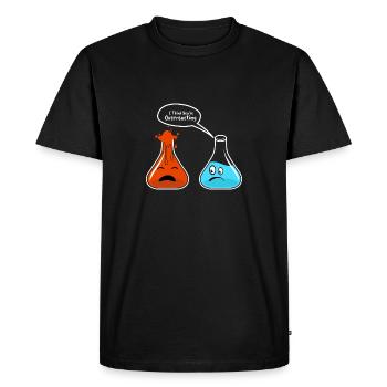 Je pense que vous surexploitez la chimie physique Nerd Geek - T-shirt Premium bio Homme - noir - Devant - Nico (187cm)