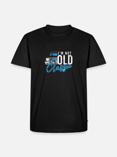 I'm not old-T-shirt-oldtimer-old-car-young - Men's Premium Organic T-Shirt - black