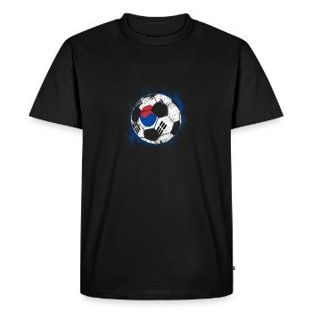 Corée du Sud Corée Coupe du Monde maillot - T-shirt Premium bio Homme - noir - Devant - Nico (187cm)