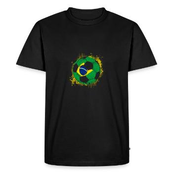 Équipe nationale du maillot de la  au Brésil - T-shirt Premium bio Homme - noir - Devant - Nico (187cm)