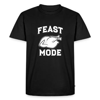 Mode fête - T-shirt Premium bio Homme - noir - Devant - Nico (187cm)