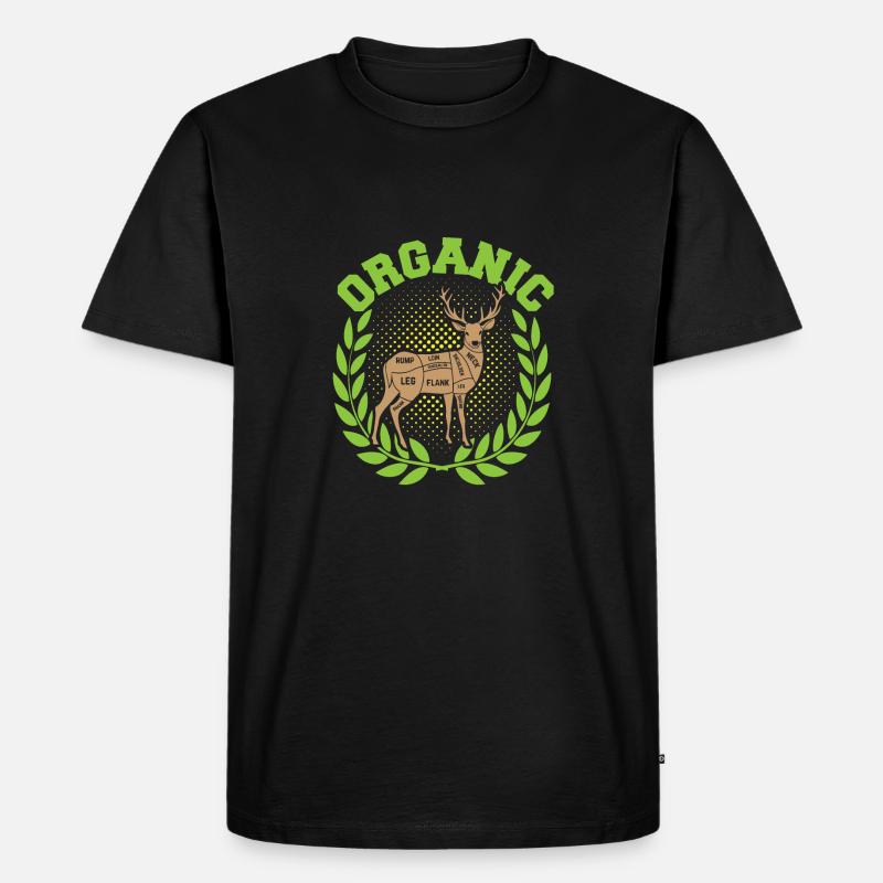 Bio-Jagd - Männer Premium Bio T-Shirt - Schwarz
