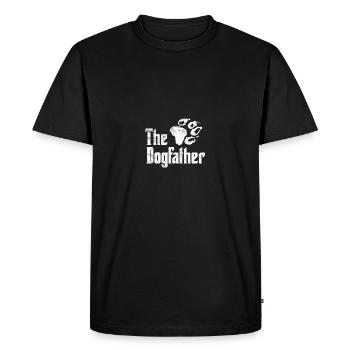 Cadeau de fête des pères - chemise de parodie du chien - T-shirt Premium bio Homme - noir - Devant - Nico (187cm)