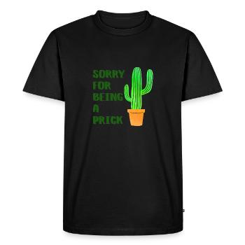Désolé d'être une piqûre - Cactus - T-shirt Premium bio Homme - noir - Devant - Nico (187cm)