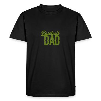 baseball papa - T-shirt Premium bio Homme - noir - Devant - Nico (187cm)