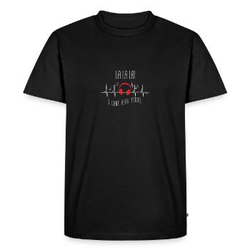 Notes musicales Amateur de musique - T-shirt Premium bio Homme - noir - Devant - Nico (187cm)