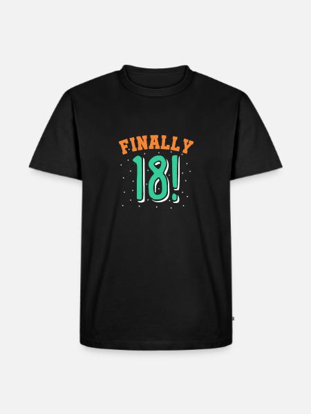 18 ans - T-shirt Premium bio Homme - noir
