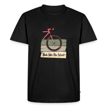 Fahrrad Spruch Geschenkidee - Männer Premium Bio T-Shirt - Schwarz - Vorne - Nico (187cm)