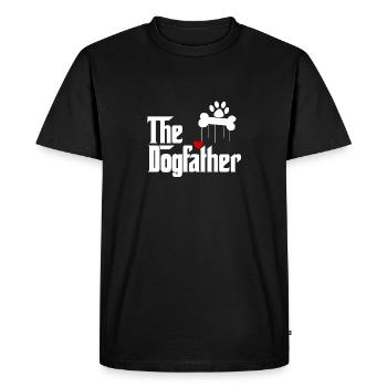 Le Dogfather - chien de race de chien chien de chien - T-shirt Premium bio Homme - noir - Devant - Nico (187cm)