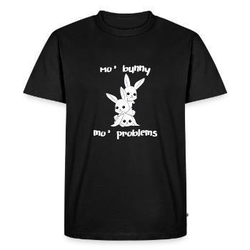 Rabbit - Rabbit - Bunny owner - Funny - Gift - Men's Premium Organic T-Shirt - black - Front - Nico (187cm)