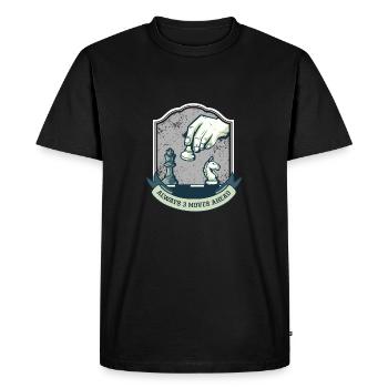 Toujours trois coups devant - Chess Sport Gift - T-shirt Premium bio Homme - noir - Devant - Nico (187cm)