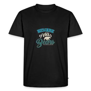 Amis ours et amoureux de la nature - T-shirt Premium bio Homme - noir - Devant - Nico (187cm)