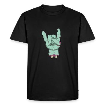 Zombie Halloween sang morts-vivants rock apocalyptique horreur - T-shirt Premium bio Homme - noir - Devant - Nico (187cm)