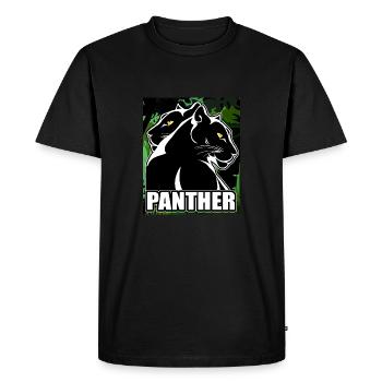 panthère - T-shirt Premium bio Homme - noir - Devant - Nico (187cm)