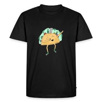 Dabbing Tacoo Animaux Dab Move Move Food - T-shirt Premium bio Homme - noir - Devant - Nico (187cm)