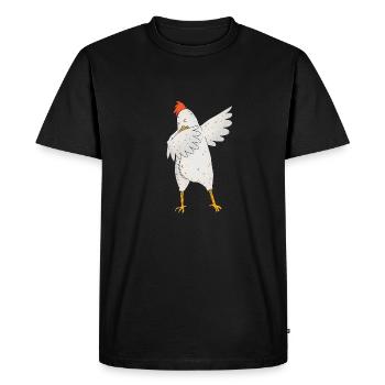 Dabbing cock animal dab déplacer mouvement cadeau - T-shirt Premium bio Homme - noir - Devant - Nico (187cm)