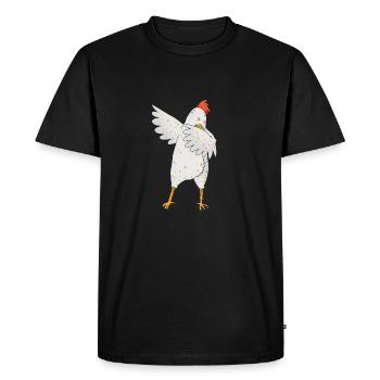 Dabbing cock animal dab déplacer mouvement cadeau - T-shirt Premium bio Homme - noir - Devant - Nico (187cm)