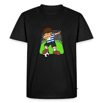 Uruguay Football Ball Dabbing Kid Football uruguayen - T-shirt Premium bio Homme - noir - Devant - Nico (187cm)