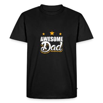 Awesome Dad Father's Day dad father gift - Men's Premium Organic T-Shirt - black - Front - Nico (187cm)