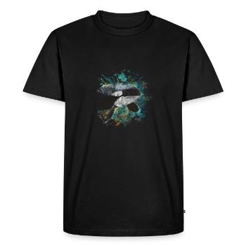 Baleines tueuses - T-shirt Premium bio Homme - noir - Devant - Nico (187cm)