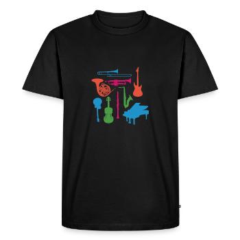 Instruments de musique - T-shirt Premium bio Homme - noir - Devant - Nico (187cm)