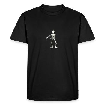 Floss Dance Move Skeleton - Men's Premium Organic T-Shirt - black - Front - Nico (187cm)