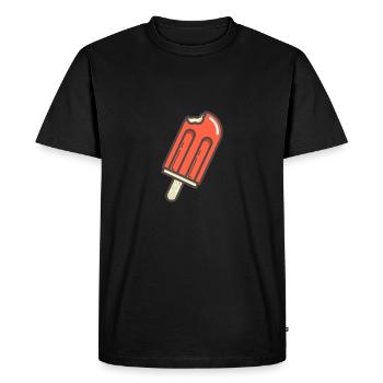 Summer again - ice cream - gift - Men's Premium Organic T-Shirt - black - Front - Nico (187cm)
