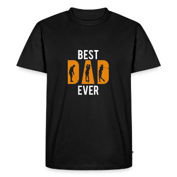 Meilleur papa de golf jamais papa de golf Fête des pères - T-shirt Premium bio Homme - noir - Devant - Nico (187cm)