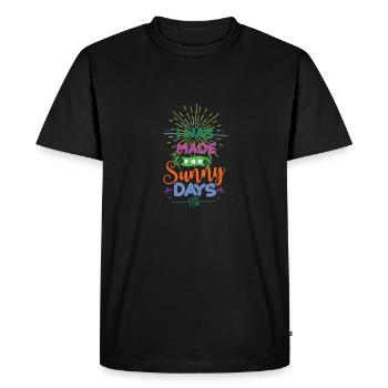 J'ai été fait pour les jours ensoleillés - T-shirt Premium bio Homme - noir - Devant - Nico (187cm)
