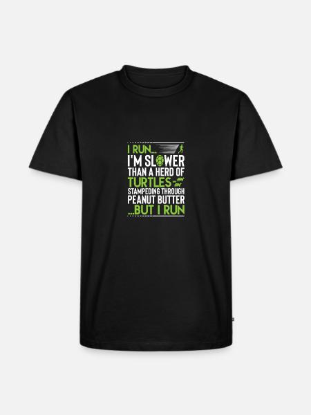 Running Slow - Men's Premium Organic T-Shirt - black