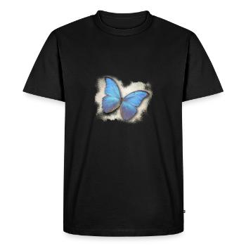 Papillon - Papillon - T-shirt Premium bio Homme - noir - Devant - Nico (187cm)
