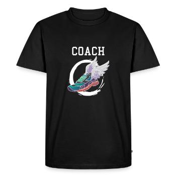 Athlétisme Athlétisme Athlétisme - T-shirt Premium bio Homme - noir - Devant - Nico (187cm)