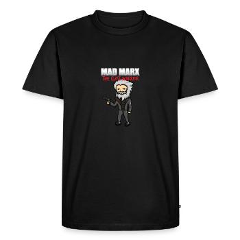 Karl Marx philosopher story gift - Men's Premium Organic T-Shirt - black - Front - Nico (187cm)
