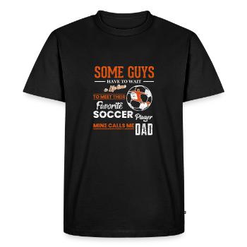 Soccer Football Favorite Joueur Football Papa - T-shirt Premium bio Homme - noir - Devant - Nico (187cm)