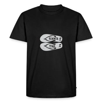 Summer Time Summer Vacances Flip Flop - T-shirt Premium bio Homme - noir - Devant - Nico (187cm)