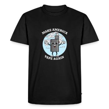 Faites de nouveau l'Amérique Vape - T-shirt Premium bio Homme - noir - Devant - Nico (187cm)