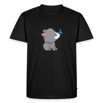 Wolf - Wolves - Wolffan - Wolf motive - Men's Premium Organic T-Shirt - black - Front - Nico (187cm)