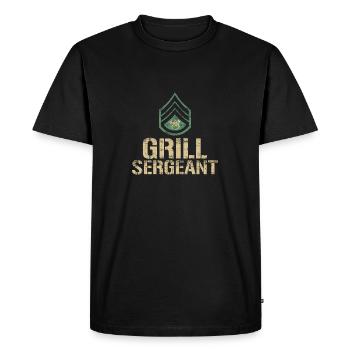 Funny Grill Sergeant Grill Barbecue - T-shirt Premium bio Homme - noir - Devant - Nico (187cm)