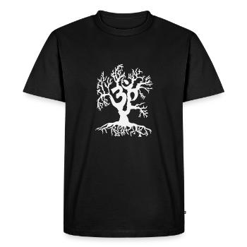 Psytrance tree - Men's Premium Organic T-Shirt - black - Front - Nico (187cm)