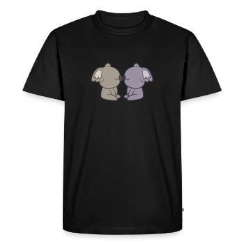 Koala - Koalas - T-shirt Koala - Koala Love - T-shirt Premium bio Homme - noir - Devant - Nico (187cm)