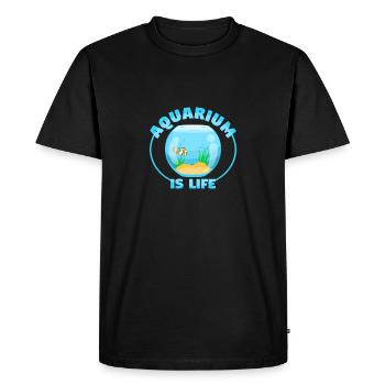aquarium - T-shirt Premium bio Homme - noir - Devant - Nico (187cm)