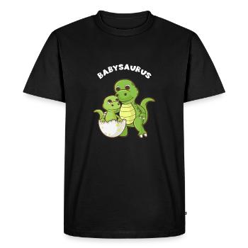 Babysaurus - Cadeau assorti de famille drôle - T-shirt Premium bio Homme - noir - Devant - Nico (187cm)