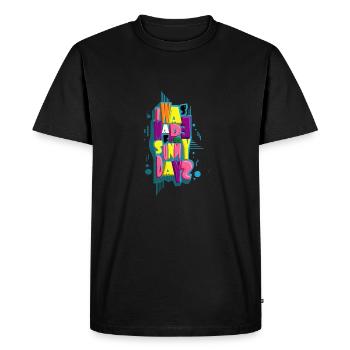 J'ai été fait pour les jours ensoleillés - T-shirt Premium bio Homme - noir - Devant - Nico (187cm)