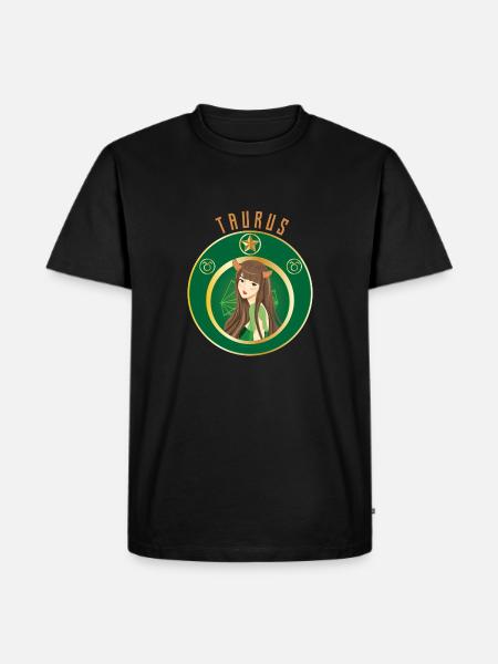 Zodiac - Horoscope - Taurus - Gift - Men's Premium Organic T-Shirt - black
