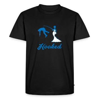 Crocheté - grondement - T-shirt Premium bio Homme - noir - Devant - Nico (187cm)
