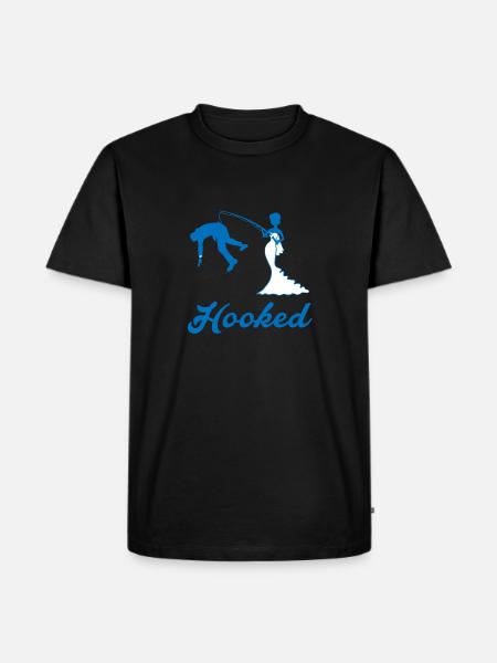 Hooked - rumble - Men's Premium Organic T-Shirt - black