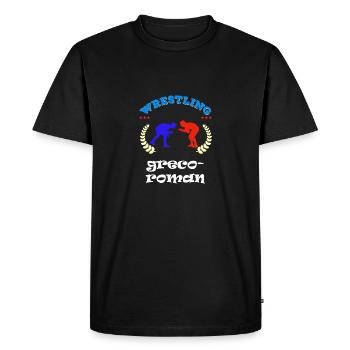 lutteur de lutte gréco-romaine - T-shirt Premium bio Homme - noir - Devant - Nico (187cm)