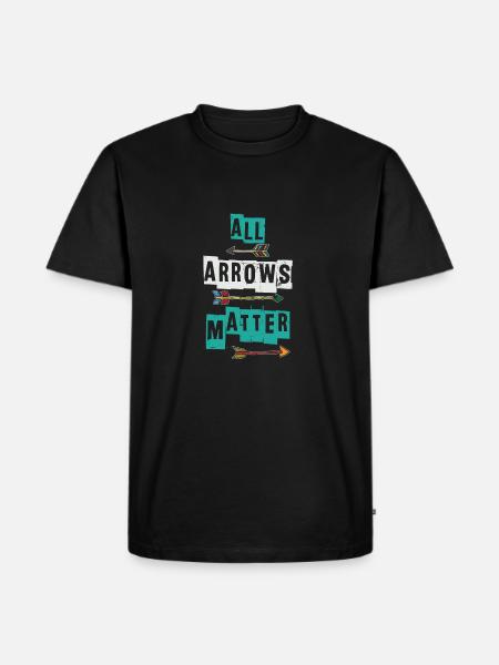 arrow - Men's Premium Organic T-Shirt - black