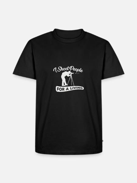 photographer - Men's Premium Organic T-Shirt - black