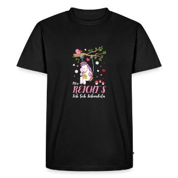 Donnez-moi un cadeau de licorne à bascule - T-shirt Premium bio Homme - noir - Devant - Nico (187cm)